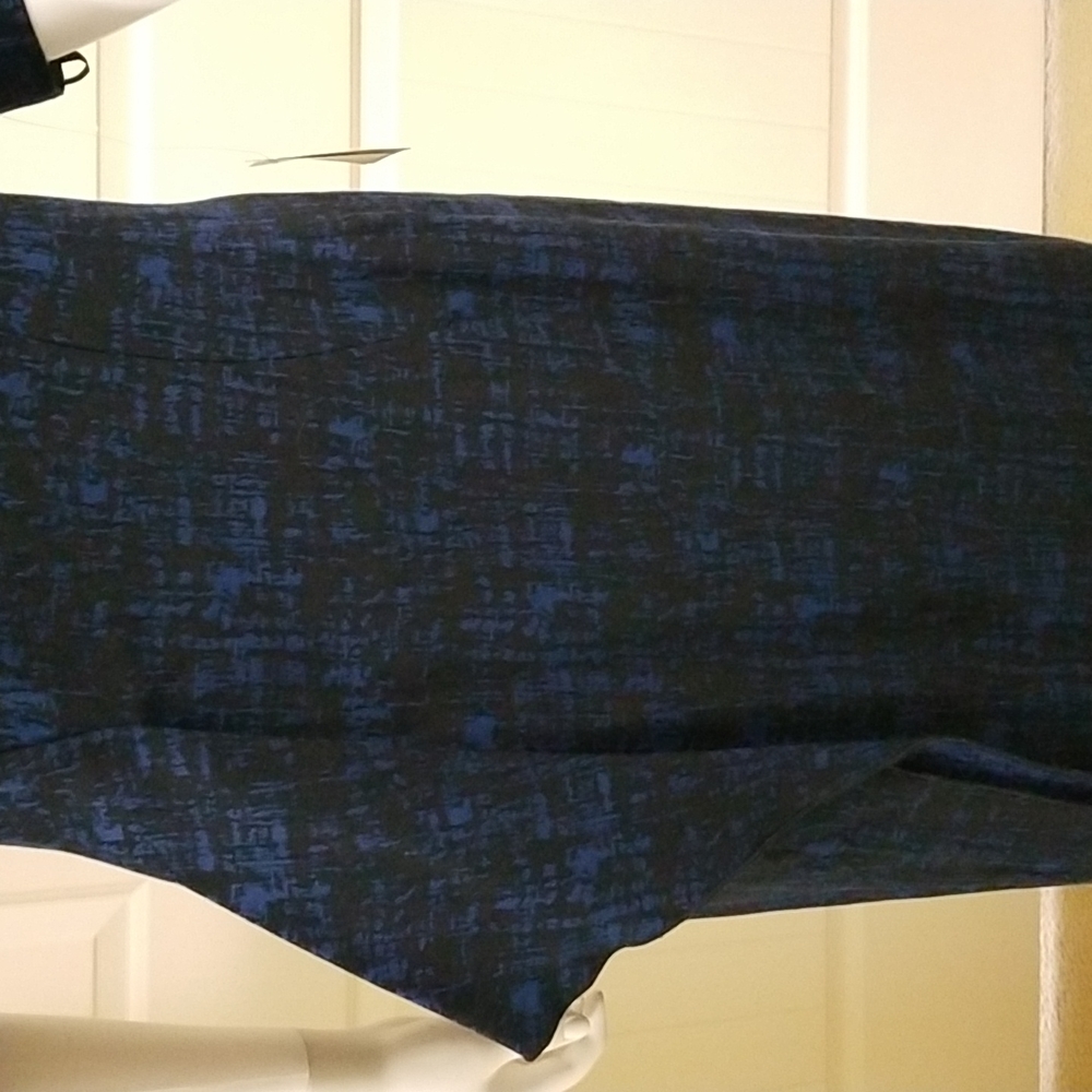 Anne Klein Dark blue and black print Dress has never been worn - Picture 8 of 8